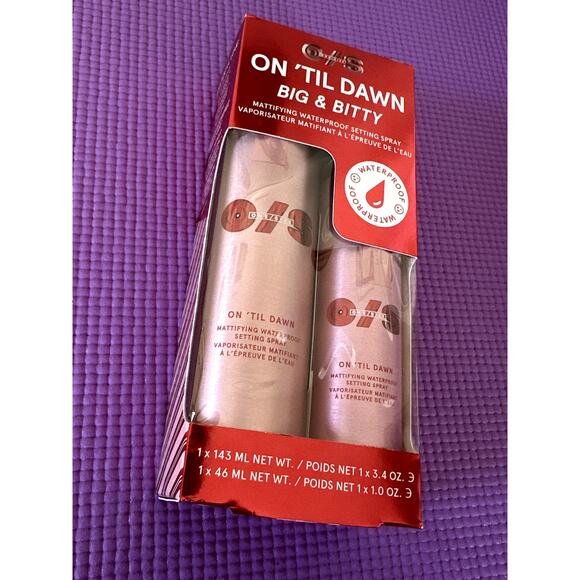 One Size Other - One Size On Til Dawn Mattifying Waterproof Setting Spray Big Bitty Duo NEW